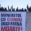 Környezetvédők tiltakoznak a ciános aranybányászat ellen Déván