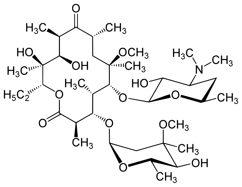 Strukturformel von Clarithromycin