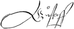 Vasa Gusztáv aláírása